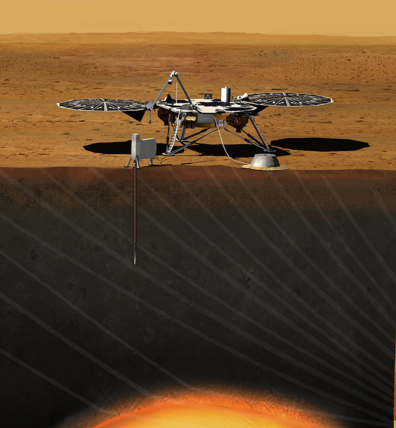 Illustration for article titled La NASA suspende la misión a Marte del robot InSight